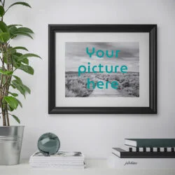 Photo Printing with Black Frame and White Mat