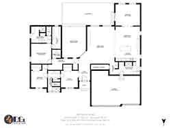 real estate floor plan black and white