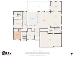 real estate floor plan earth thones
