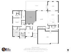 real estate floor plan gray scale