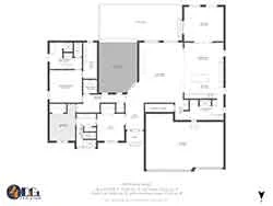 real estate floor plan gray scale